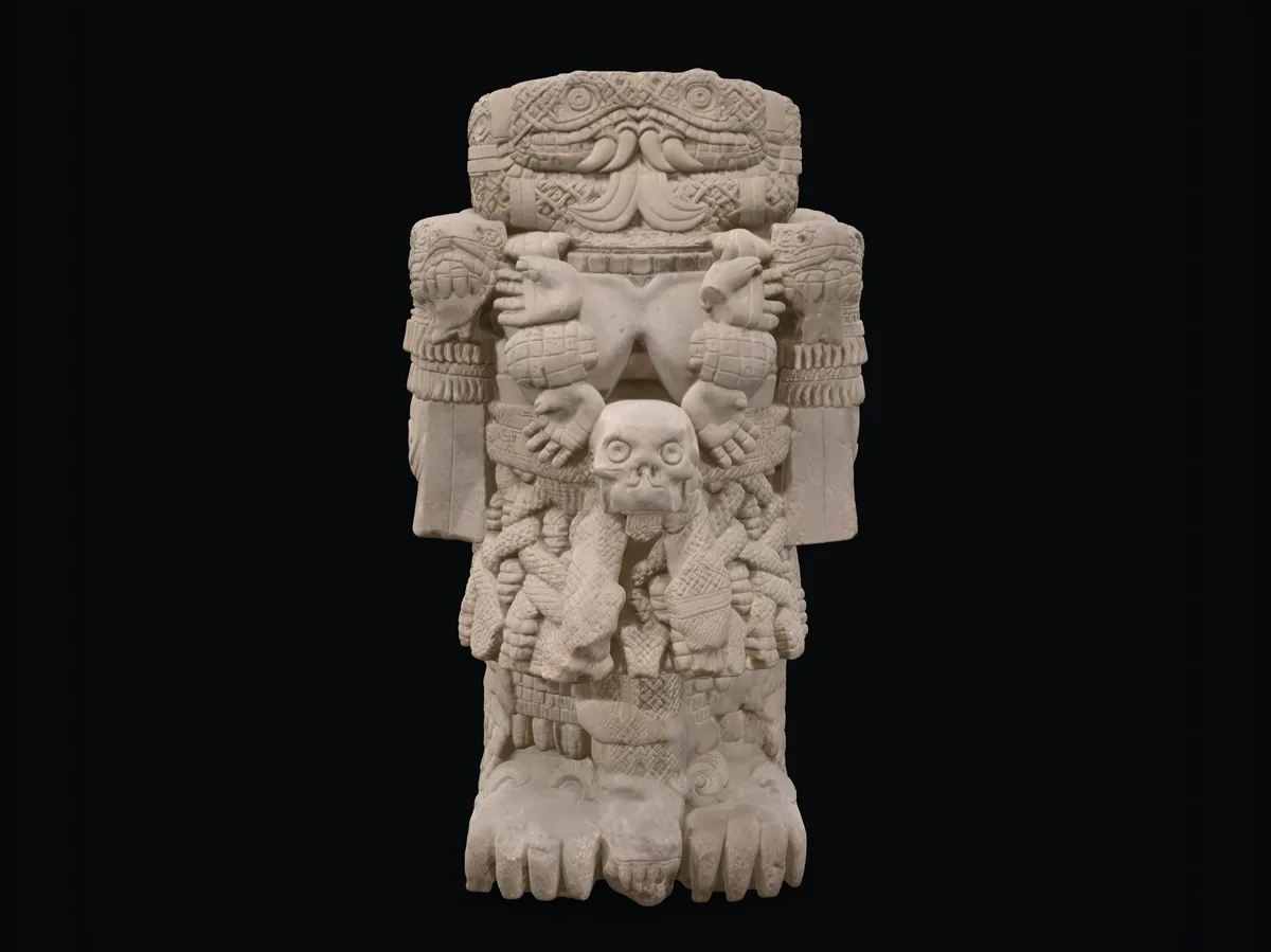 The stone statue of Coatlicue