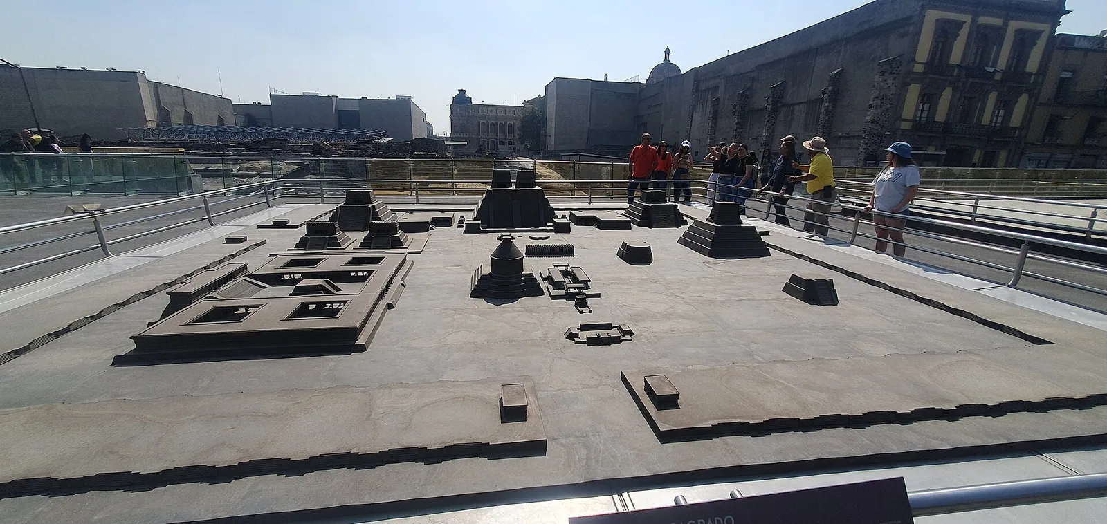 The ceremonial centre of Tenochtitlan, as modelled at the Templo Mayor. The merchant feast of Florentine Codex Book IX, at which participants ate mushrooms and afterwards recounted what they had seen, belongs to a city of this scale and this degree of order.